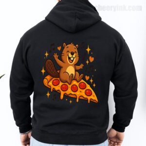 Hoodie Pizza Beaver Party 27