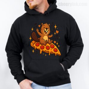 Hoodie Pizza Beaver Party 28