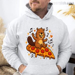 Hoodie Pizza Beaver Party 29