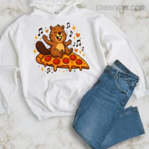 Hoodie Pizza Beaver Party 34