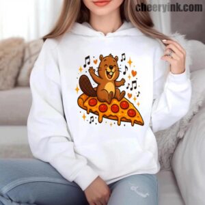 Hoodie Pizza Beaver Party 6