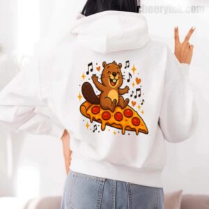 Hoodie Pizza Beaver Party 7