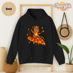 Hoodie Pizza Beaver Party