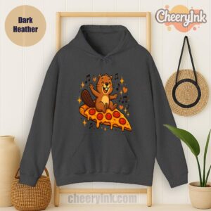 Hoodie Pizza Beaver Party Dark