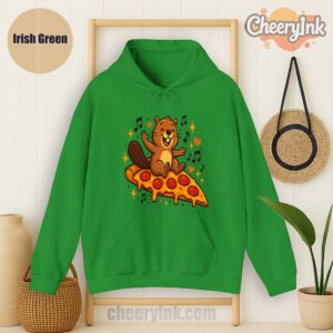 Hoodie Pizza Beaver Party Irish