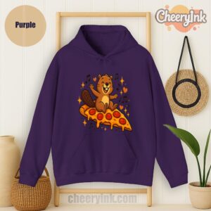 Hoodie Pizza Beaver Party