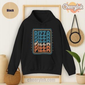 Hoodie Pizza Black