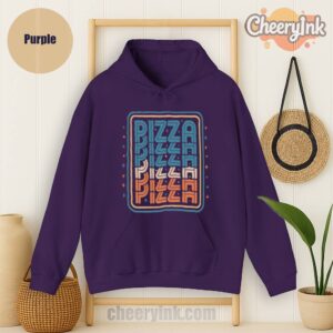 Hoodie Pizza Purple