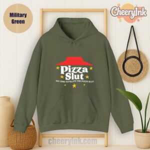 Hoodie Pizza Slut Military