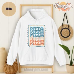 Hoodie Pizza White