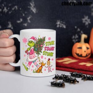 Mug Green Monster Christmas 1