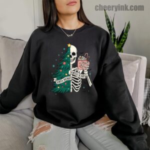 Sweatshirt Christmas Skeleton 10