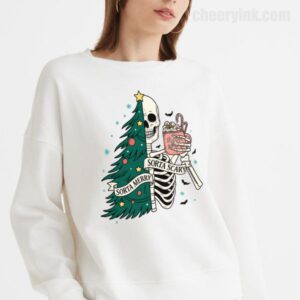 Sweatshirt Christmas Skeleton 18