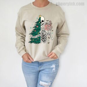 Sweatshirt Christmas Skeleton 5