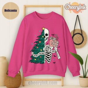 Sweatshirt Christmas Skeleton