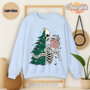 Sweatshirt Christmas Skeleton Light