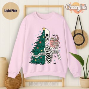 Sweatshirt Christmas Skeleton Light