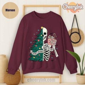 Sweatshirt Christmas Skeleton