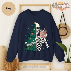 Sweatshirt Christmas Skeleton