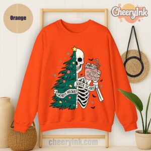 Sweatshirt Christmas Skeleton