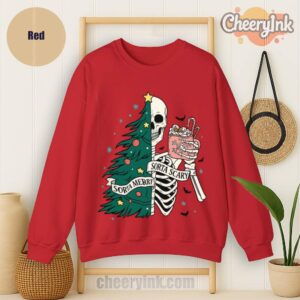 Sweatshirt Christmas Skeleton