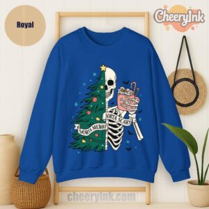 Sweatshirt Christmas Skeleton
