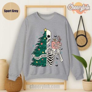 Sweatshirt Christmas Skeleton Sport