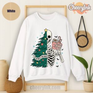 Sweatshirt Christmas Skeleton