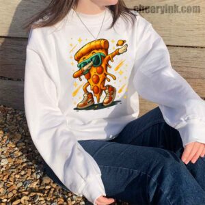 Sweatshirt Dabbing Pizza Slice 14