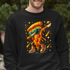 Sweatshirt Dabbing Pizza Slice 16
