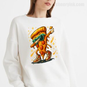 Sweatshirt Dabbing Pizza Slice 18