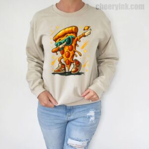 Sweatshirt Dabbing Pizza Slice 5