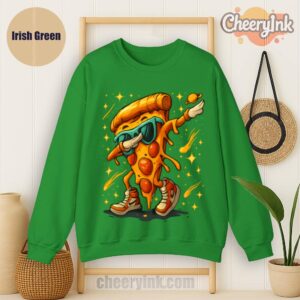 Sweatshirt Dabbing Pizza Slice Irish
