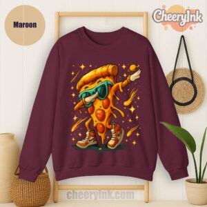 Sweatshirt Dabbing Pizza Slice