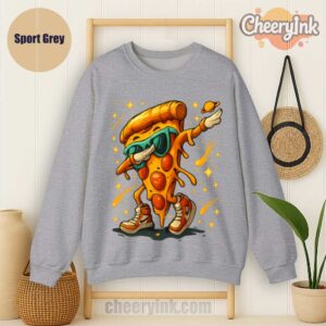 Sweatshirt Dabbing Pizza Slice Sport