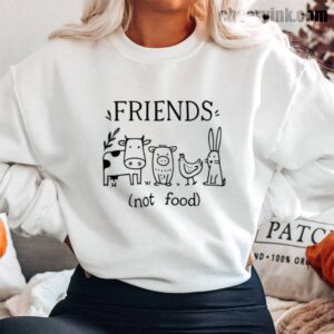 Sweatshirt Friends Not Food 13