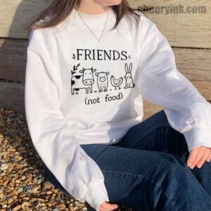 Sweatshirt Friends Not Food 14