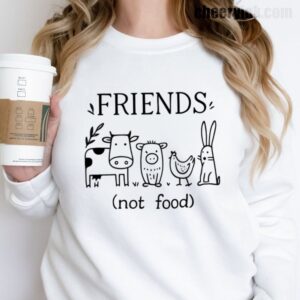 Sweatshirt Friends Not Food 17