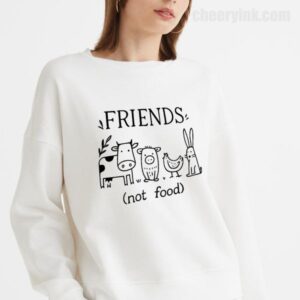 Sweatshirt Friends Not Food 18
