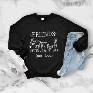 Sweatshirt Friends Not Food 7