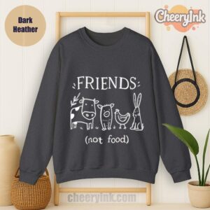 Sweatshirt Friends Not Food Dark