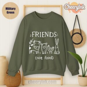 Sweatshirt Friends Not Food Military