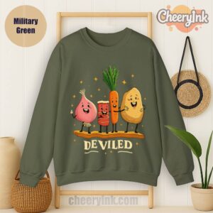 Sweatshirt Funny Food Friends Military