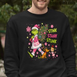 Sweatshirt Green Monster Christmas 16