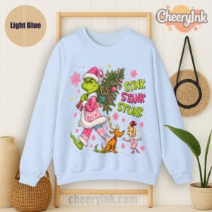 Sweatshirt Green Monster Christmas Light