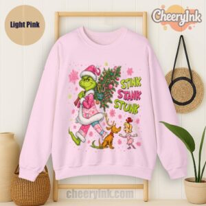 Sweatshirt Green Monster Christmas Light