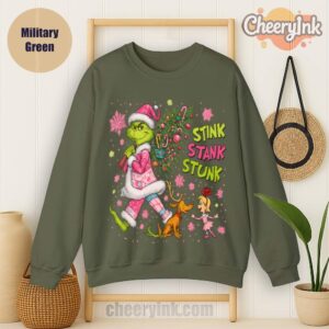 Sweatshirt Green Monster Christmas Military