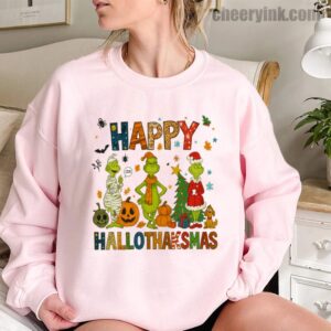 Sweatshirt Grinch Hallothanksmas 11