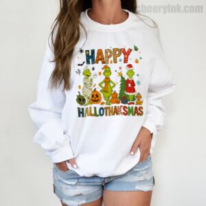 Sweatshirt Grinch Hallothanksmas 3