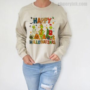 Sweatshirt Grinch Hallothanksmas 5 Sweatshirt